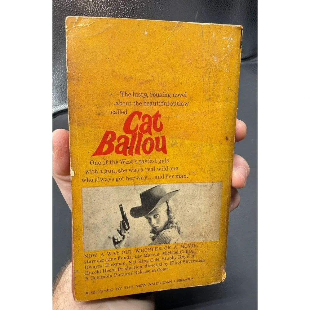 The Ballad of Cat Ballou by Roy Chanslor‎ 1956 3rd printing Jane Fonda Cover